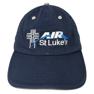Air St. Luke's Fitted Baseball Cap Blue One Size Adjustable Embroidered ITC